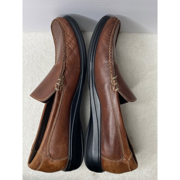 Cole Haan Mens Venetian II Loafers Brown Leather Slip On Dress Shoes 12 M Preppy - Picture 5 of 10